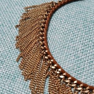 Treasure & Bond Leather Chain Choker